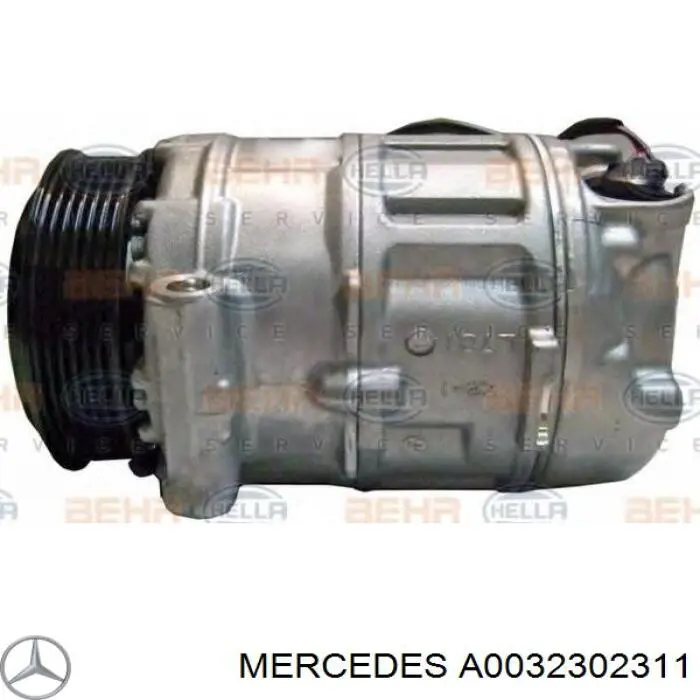 Sprężarka klimatyzacji Mercedes A0032302311 cena, od 58,18 USD