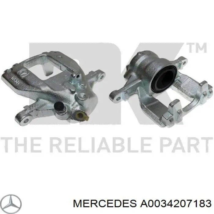 A0034207183 Mercedes Zacisk hamulcowy tylny lewy
