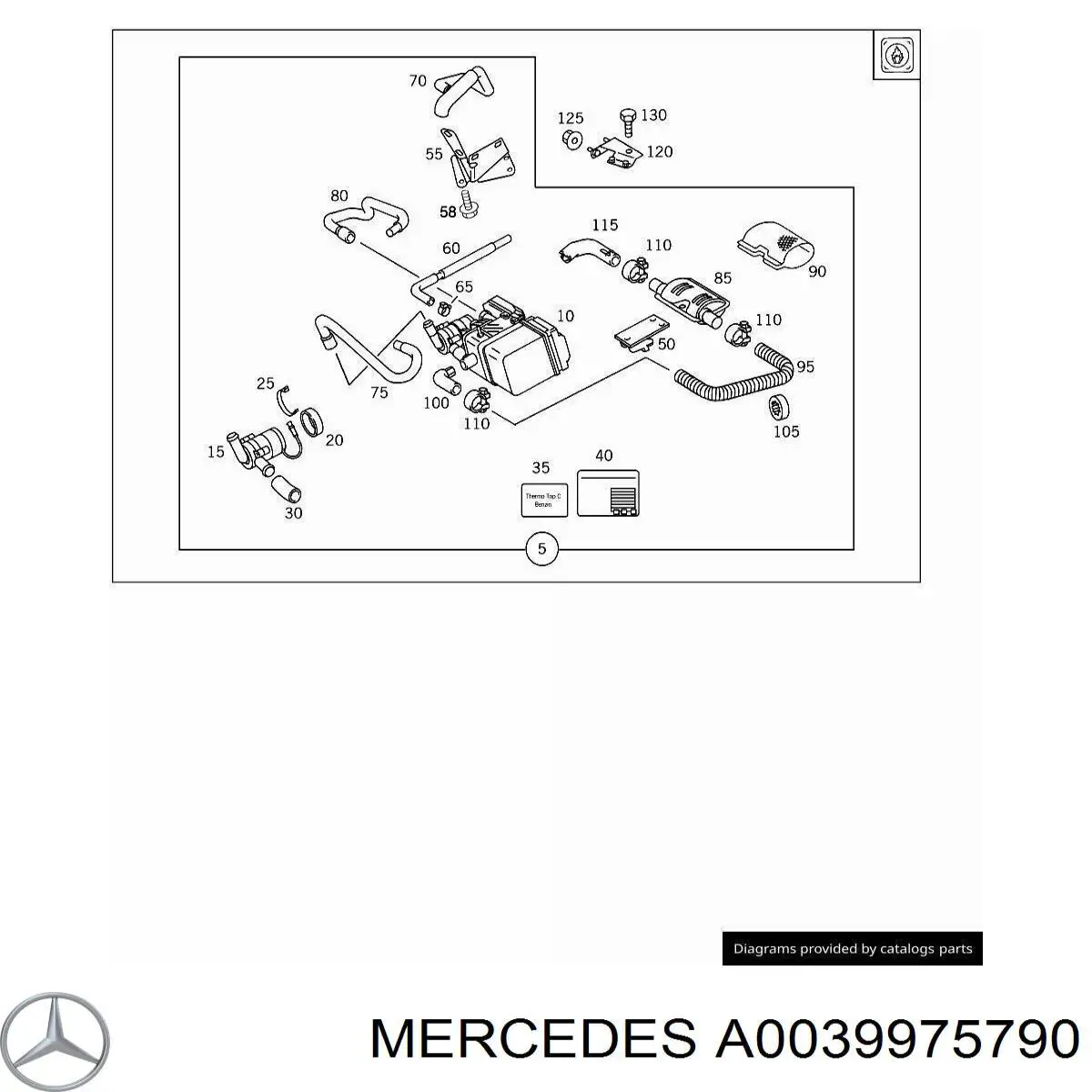 Wspornik (uchwyt) tłumika przedni Mercedes A0069971890 cena, od 3,75 USD