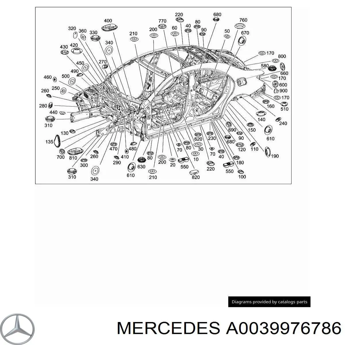 A0039976786 Mercedes Korek zbiornika spryskiwacza
