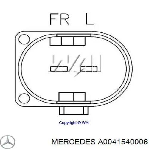 Regulator alternatora (przekaźnik ładowania) Mercedes A0041540006 cena, od 46,44 USD