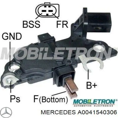 Regulator alternatora (przekaźnik ładowania) Mercedes A0041540306 cena, od 45,02 USD