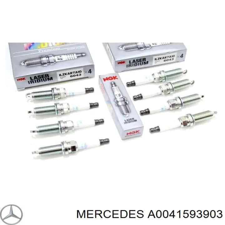 Świeca zapłonowa Mercedes A0041593903 cena, od 8,37 USD