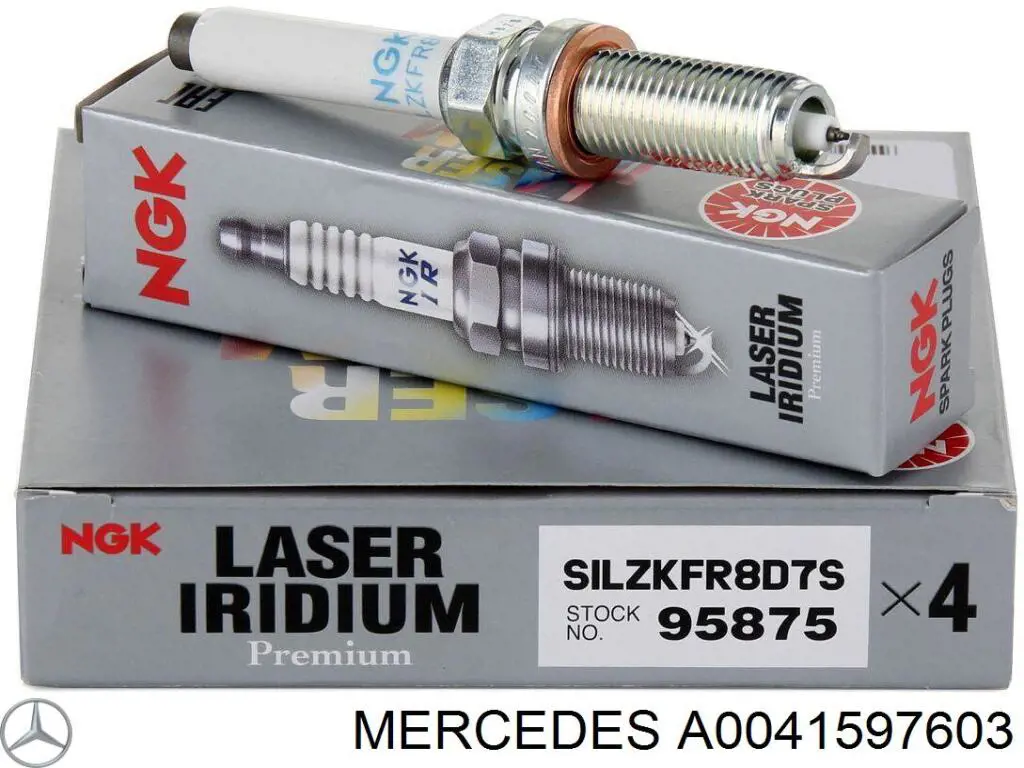Świeca zapłonowa Mercedes A0041597603 cena, od 20,59 USD