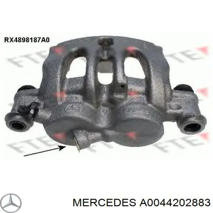 Zacisk hamulcowy przedni prawy Mercedes A0044202883 cena, od 92,83 USD