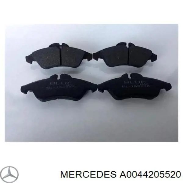 A0044205520 Mercedes klocki hamulcowe przednie tarczowe