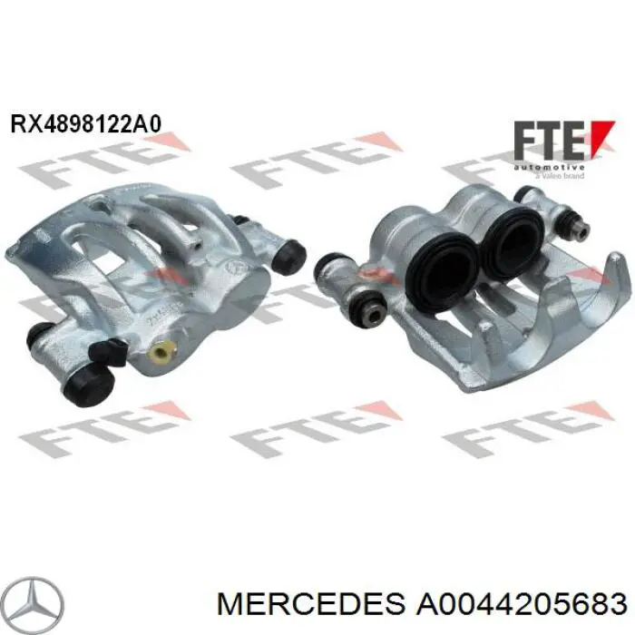 Do koszyka A0044205683 Mercedes Zacisk hamulcowy przedni prawy