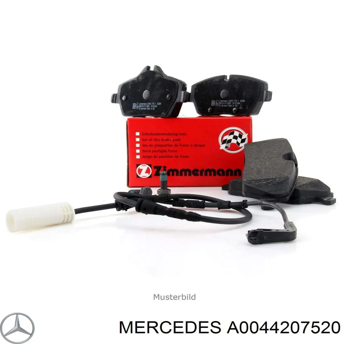 Klocki hamulcowe przednie tarczowe Mercedes A0044207520 cena, od 87,86 USD