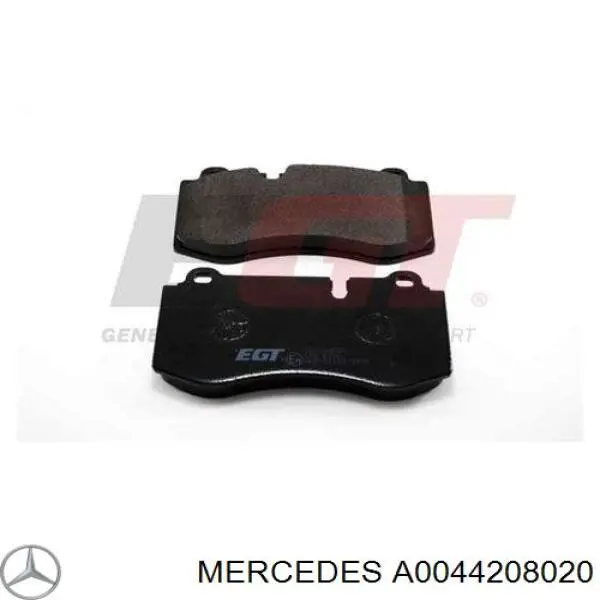 Klocki hamulcowe przednie tarczowe Mercedes A0044208020 cena, od 32,03 USD
