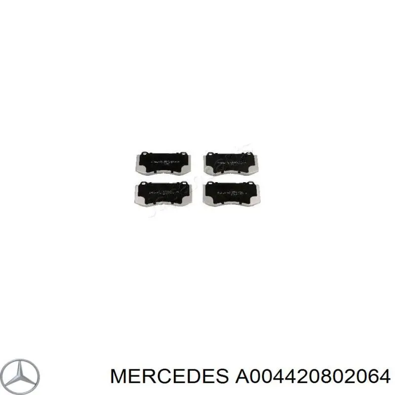 A004420802064 Mercedes Klocki hamulcowe przednie tarczowe
