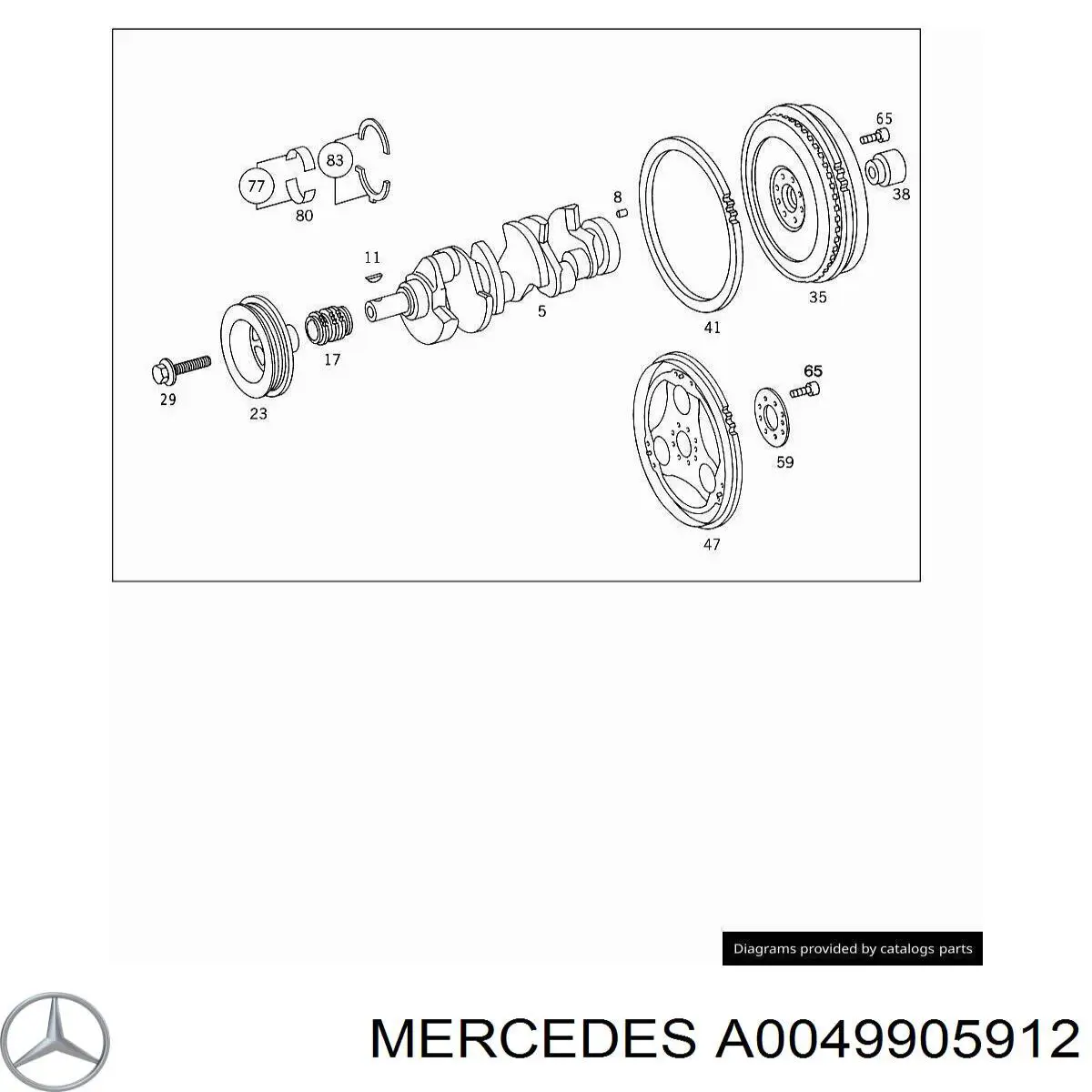 Śruba mocowania koła zamachowego do Mercedes S (C216)