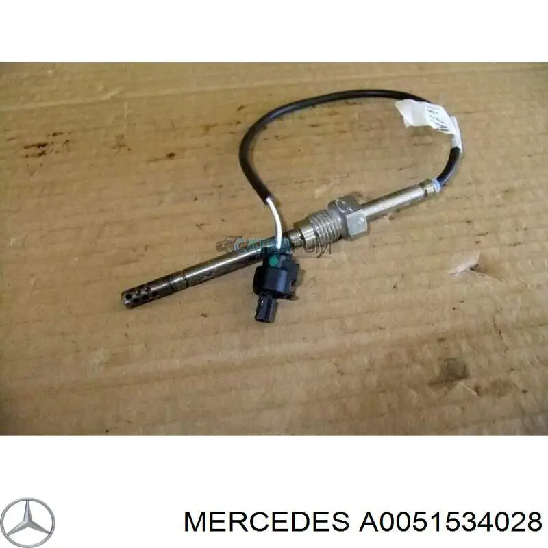 A0051534028 Mercedes Czujnik temperatury spalin, w katalizatorze