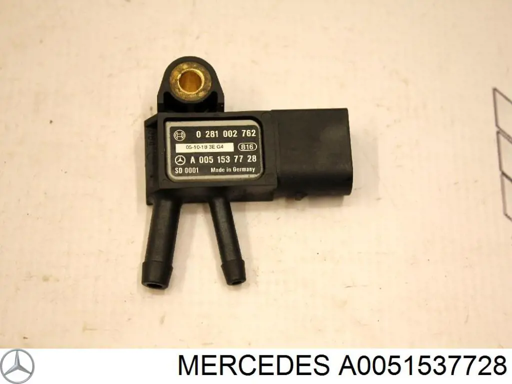 Do koszyka A0051537728 Mercedes Czujnik ciśnienia spalin
