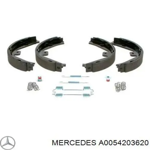 A0054203620 Mercedes Klocki hamulca ręcznego