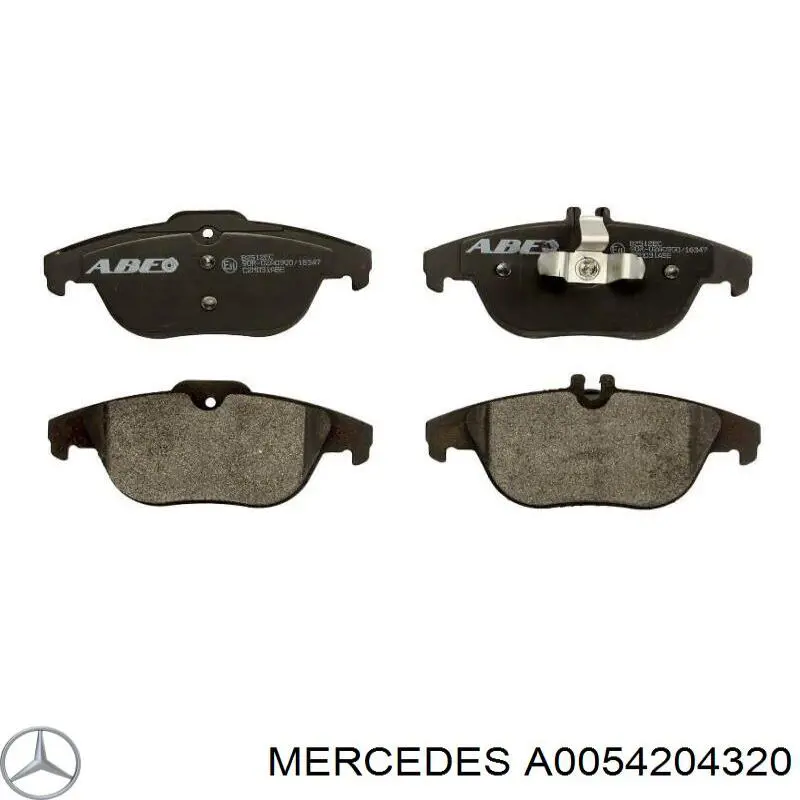 Okładziny (klocki) do hamulców tarczowych tylne Mercedes A0054204320 cena, od 27,19 USD