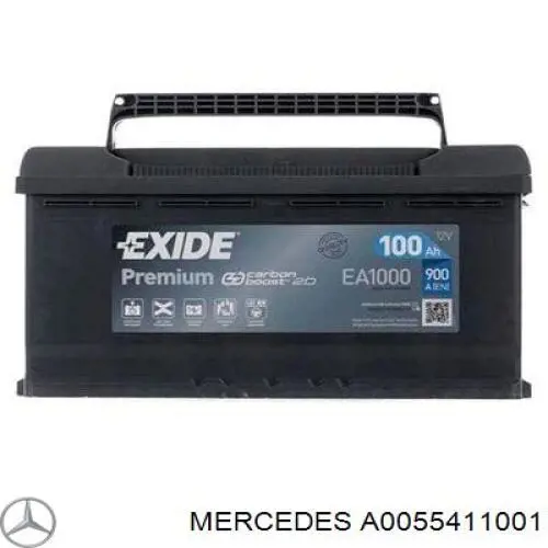A0055411001 Mercedes Bateria (akumulator)