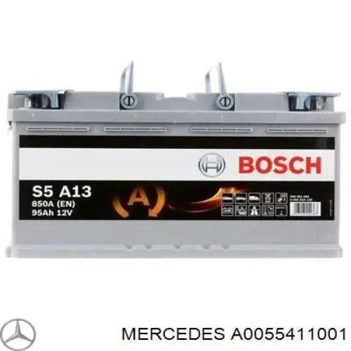 Bateria (akumulator) Mercedes A0055411001 cena, od 185,22 USD