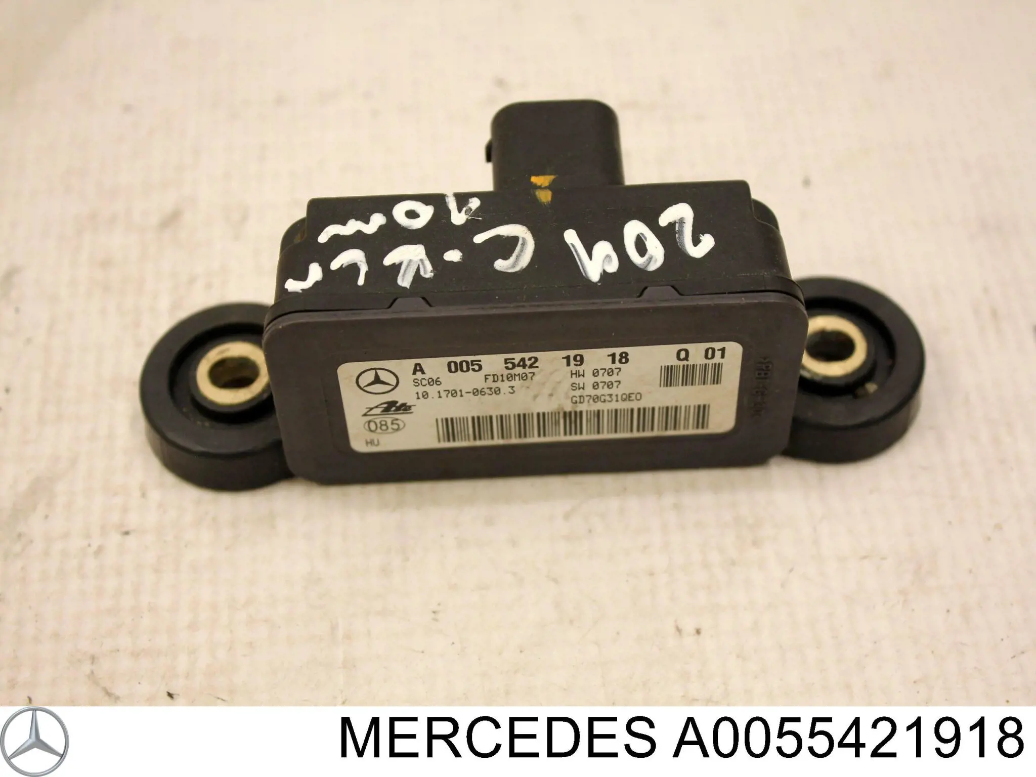 Do koszyka A0055421818 Mercedes Czujnik przyśpieszenia poprzecznego (ESP)