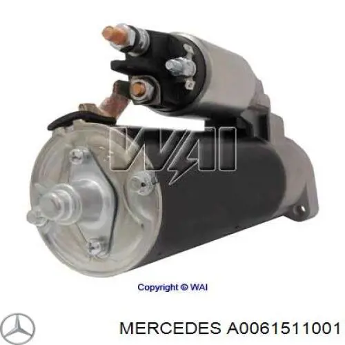 A0061511001 Mercedes Rozrusznik