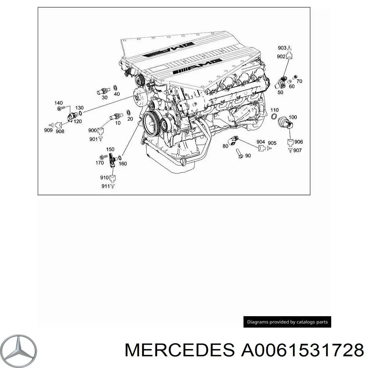 Czujnik położenia wałka rozrządu Mercedes A0061531728 cena, od 27,29 USD