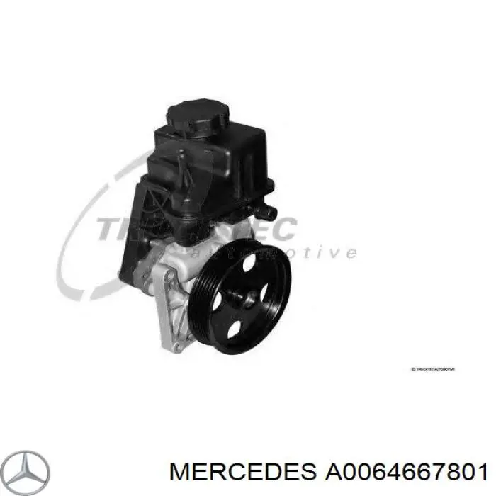 Pompa wspomagania hydraulicznego kierownicy Mercedes A0064667801 cena, od 165,15 USD