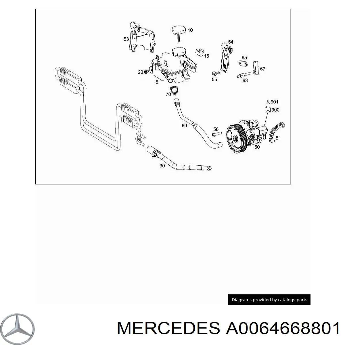 Pompa wspomagania hydraulicznego kierownicy Mercedes A0064668801 cena, od 289,81 USD