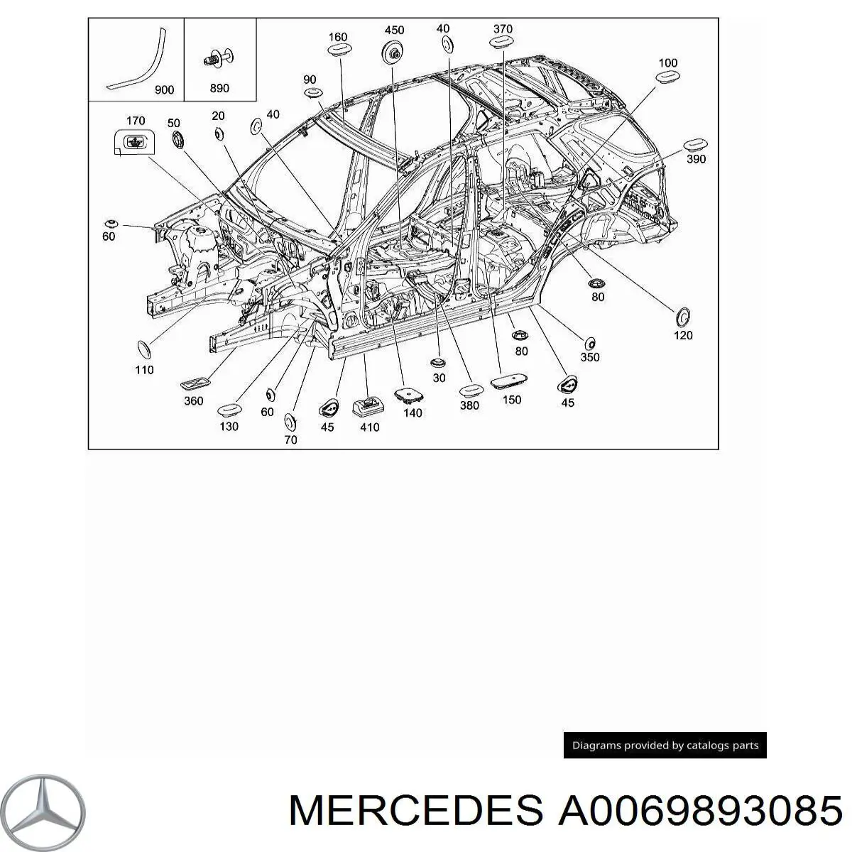 Do koszyka A0039898285 Mercedes Korek zbiornika spryskiwacza