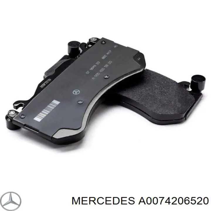Klocki hamulcowe przednie tarczowe A0074206520 Mercedes