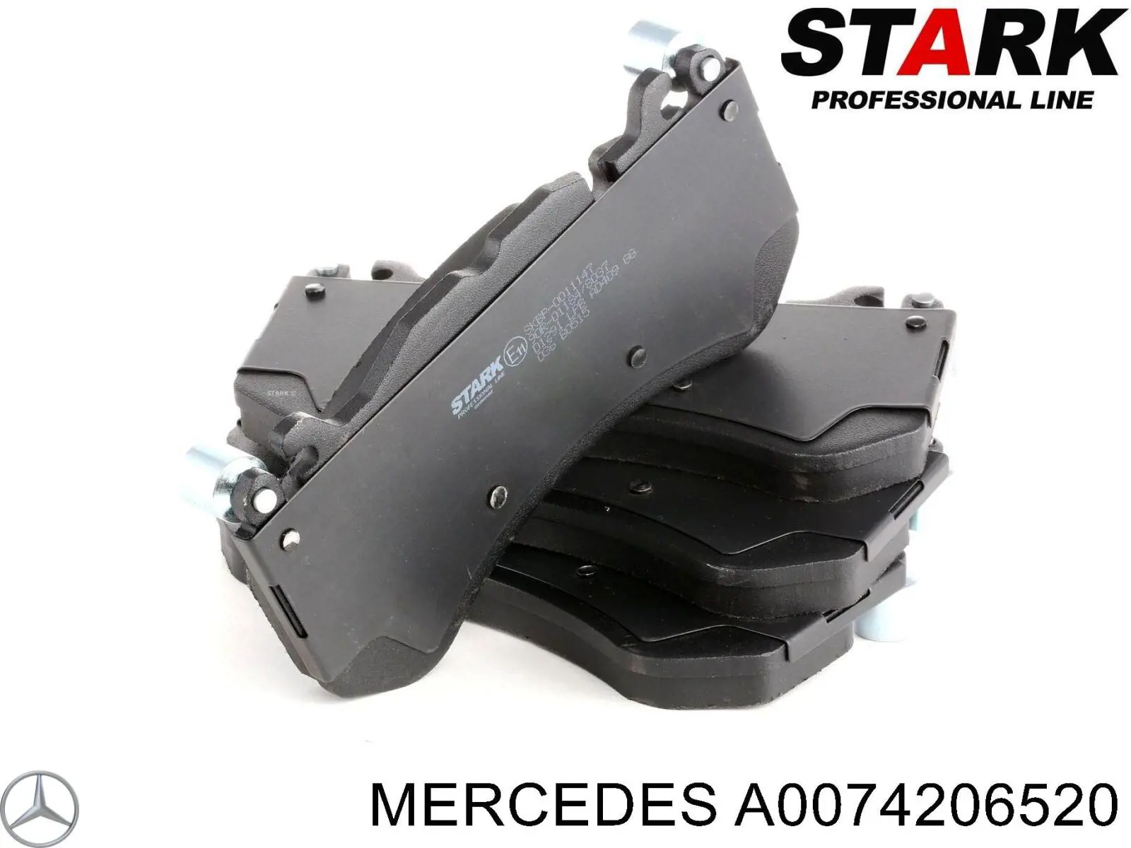 Klocki hamulcowe przednie tarczowe Mercedes A0074206520 cena, od 428,31 USD