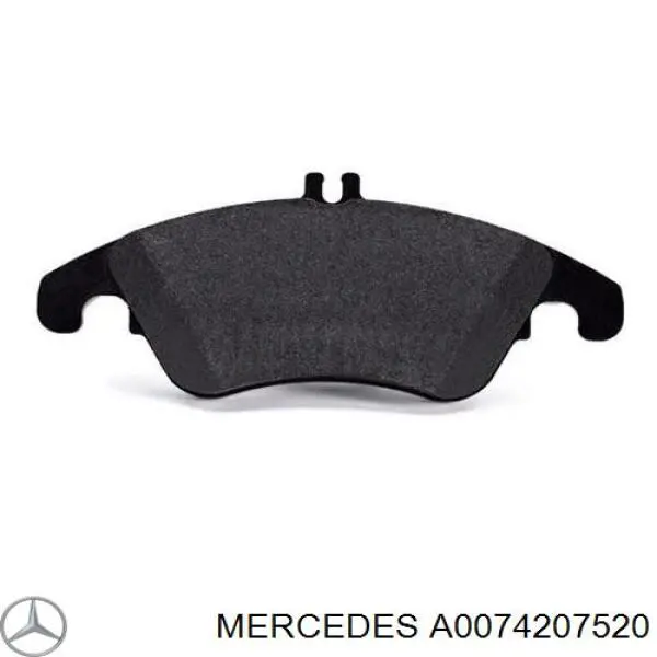 Klocki hamulcowe przednie tarczowe Mercedes A0074207520 cena, od 82,18 USD