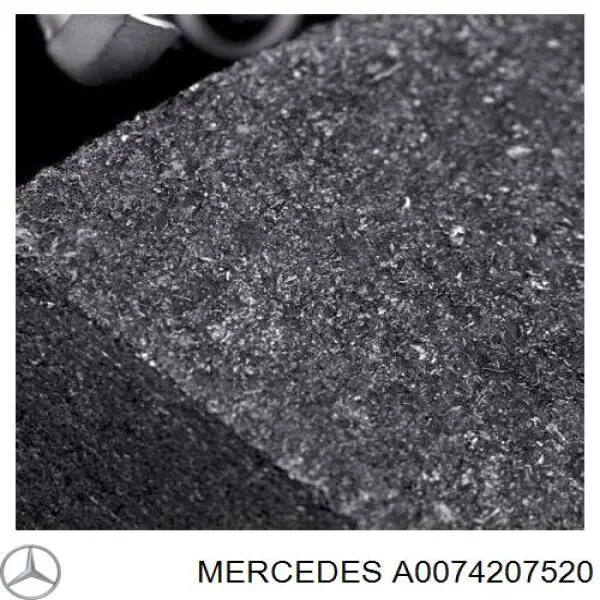 Do koszyka A0074207520 Mercedes Klocki hamulcowe przednie tarczowe