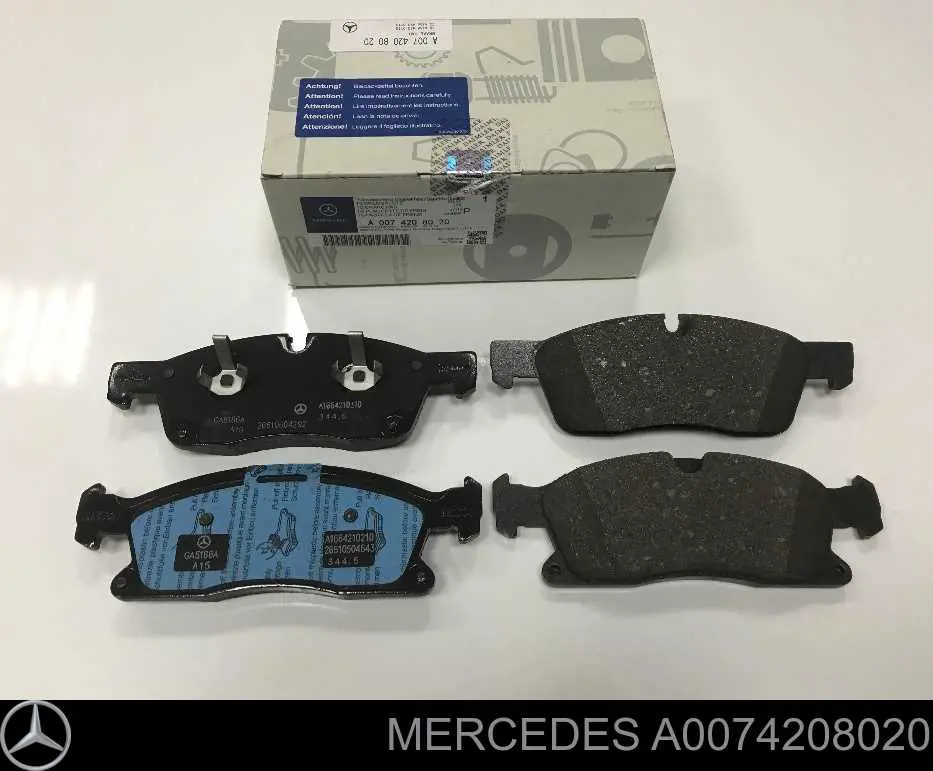 A0074208020 Mercedes Klocki hamulcowe przednie tarczowe