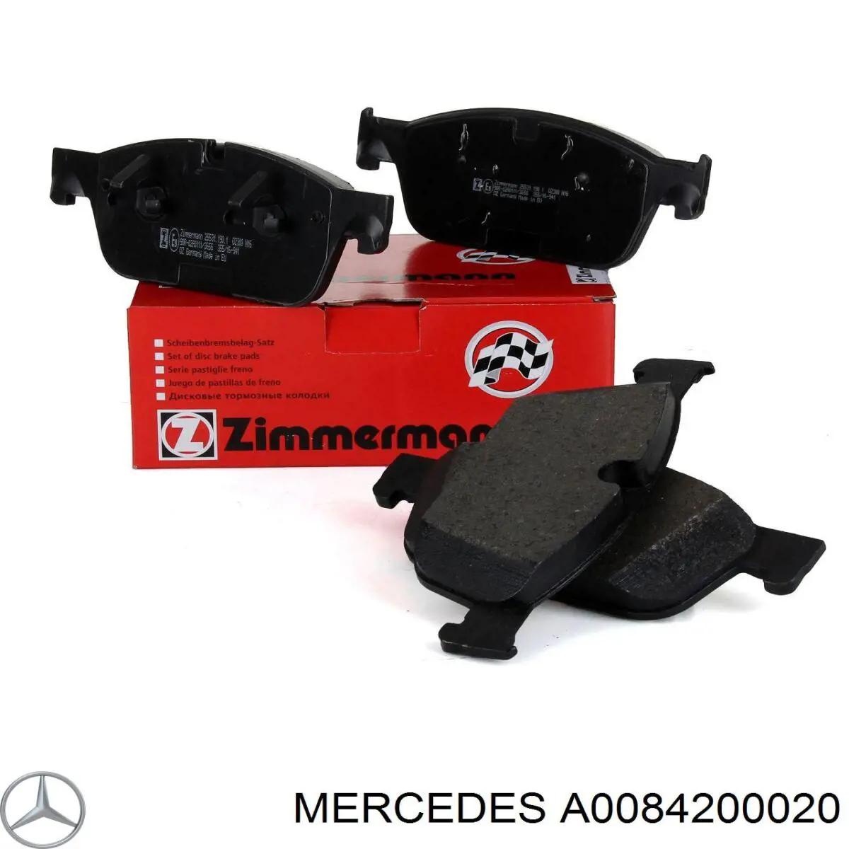 A0084200020 Mercedes Klocki hamulcowe przednie tarczowe