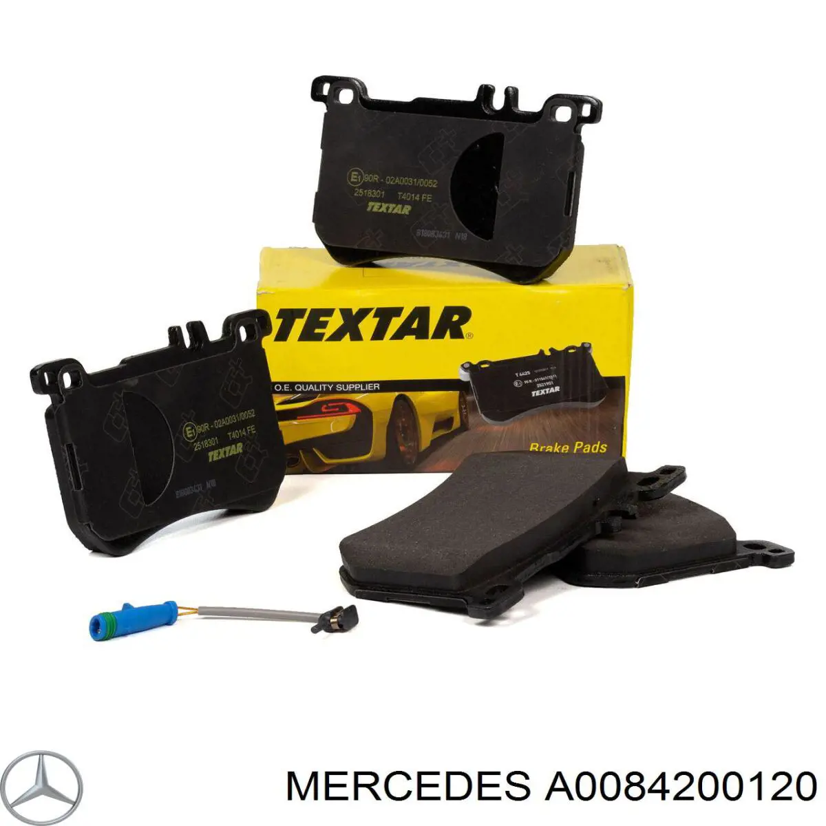 Do koszyka A0084200120 Mercedes Klocki hamulcowe przednie tarczowe