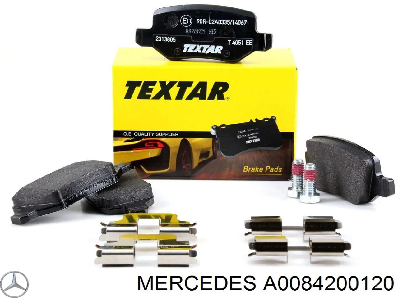 A0084200120 Mercedes Klocki hamulcowe przednie tarczowe