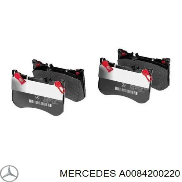 Klocki hamulcowe przednie tarczowe A0084200220 MERCEDES