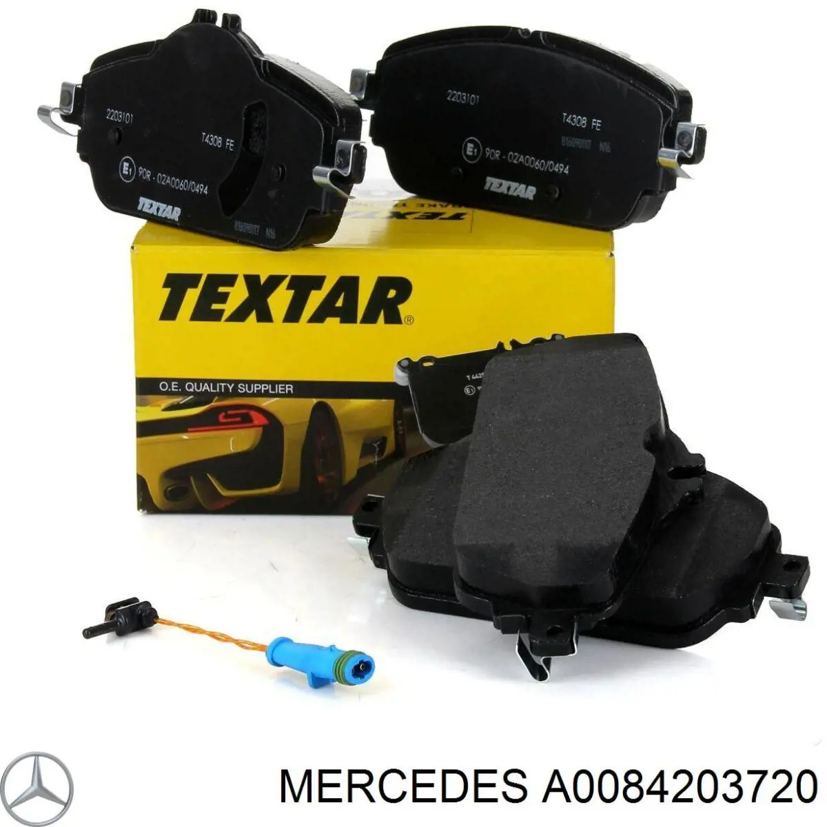 Do koszyka A0084203720 Mercedes Klocki hamulcowe przednie tarczowe