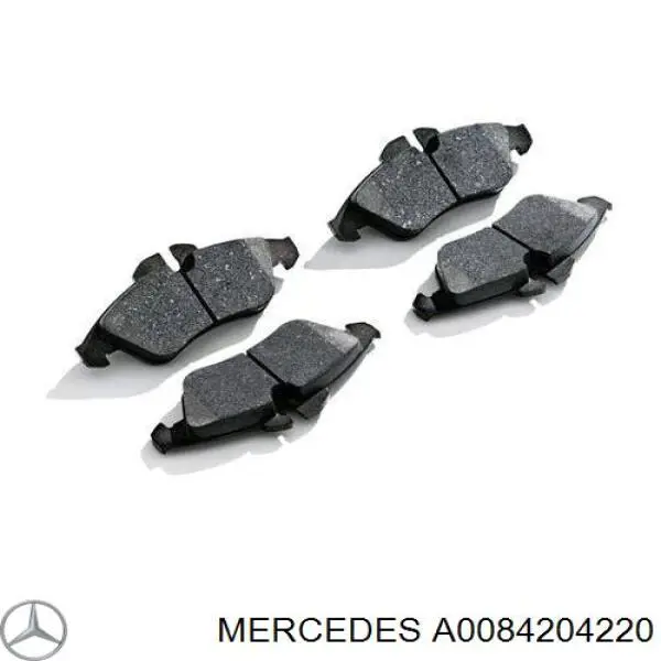 Do koszyka A0084204220 Mercedes Klocki hamulcowe przednie tarczowe