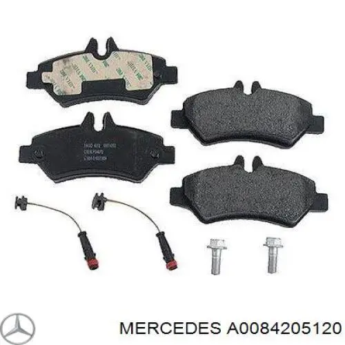 Okładziny (klocki) do hamulców tarczowych tylne Mercedes A0084205120 cena, od 7,82 USD