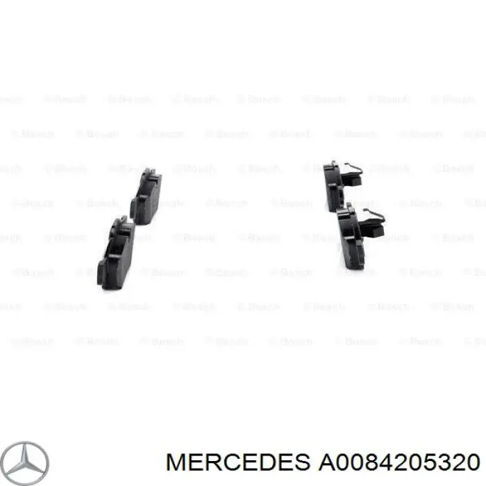 Okładziny (klocki) do hamulców tarczowych tylne Mercedes A0084205320 cena, od 26,21 USD