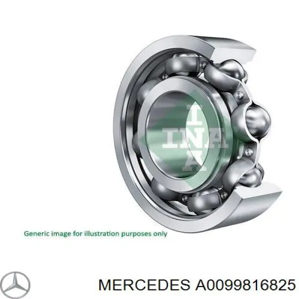 Łożysko wału głównego skrzyni biegów Mercedes A0099816825 cena, od 56,35 USD