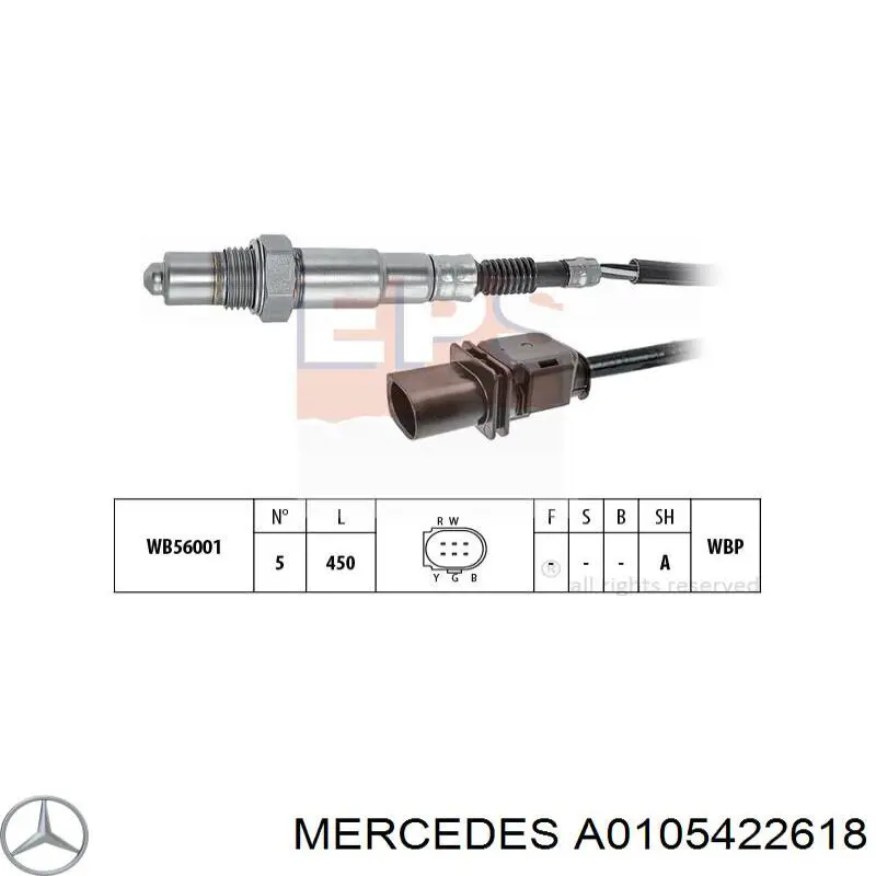 Sonda lambda czujnik tlenu przed katalizatorem Mercedes A0105422618 cena, od 102,86 USD