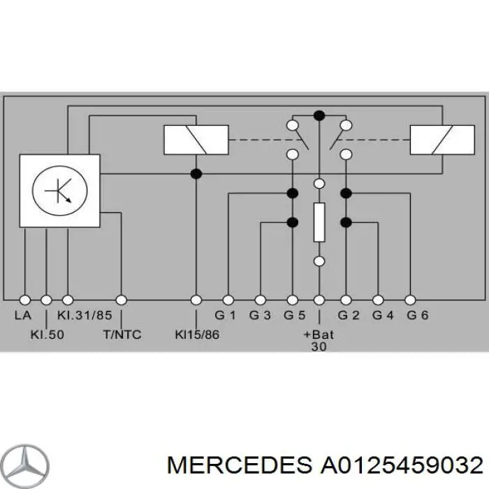 Do koszyka A0125459032 Mercedes Przekaźnik świec żarowych
