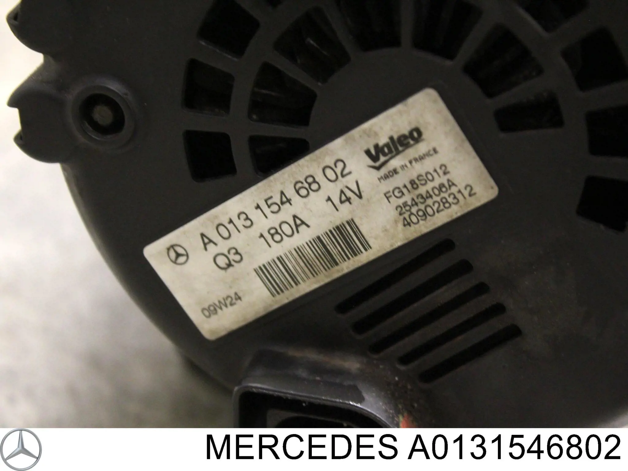 A0131546802 Mercedes Alternator