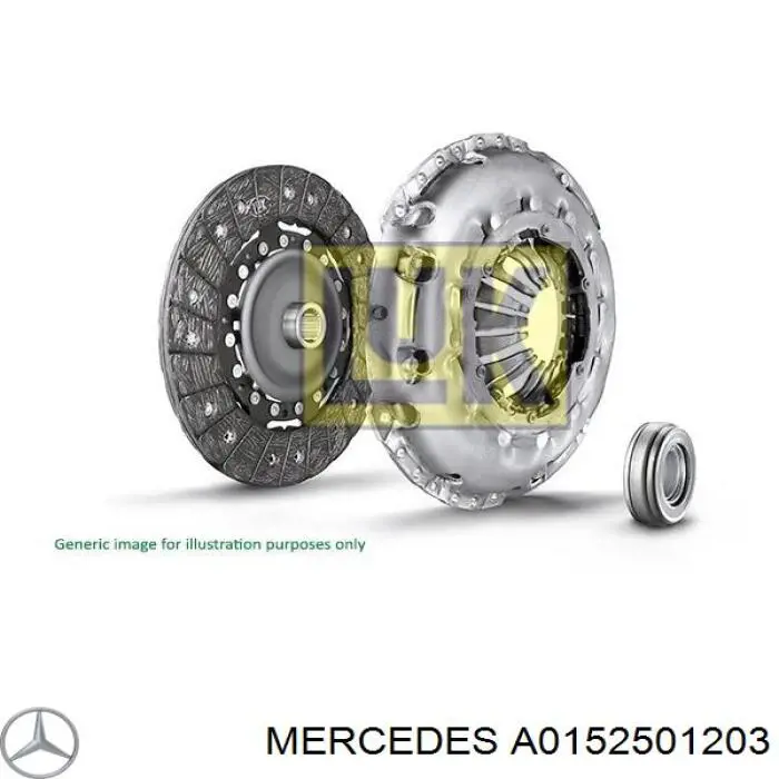Do koszyka A0152501203 Mercedes Tarcza sprzęgła
