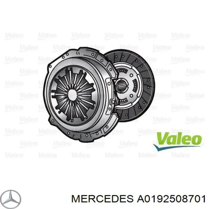 A0192508701 Mercedes Zestaw sprzęgła (3 części)