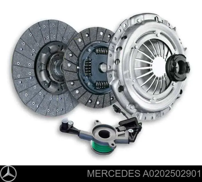 A0202502901 Mercedes zestaw sprzęgła (3 części)