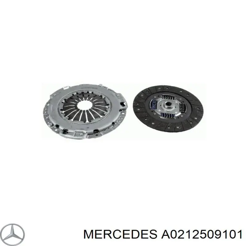 A0212509101 Mercedes Zestaw sprzęgła (3 części)