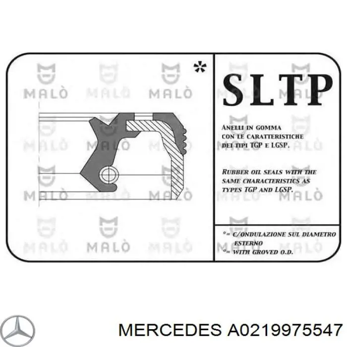 A0219975547 Mercedes Uszczelniacz półosi mostu tylnego