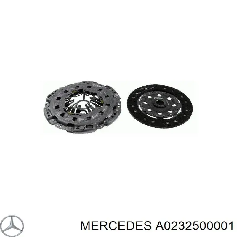 Zestaw sprzęgła (3 części) Mercedes A0232500001 cena, od 300,86 USD